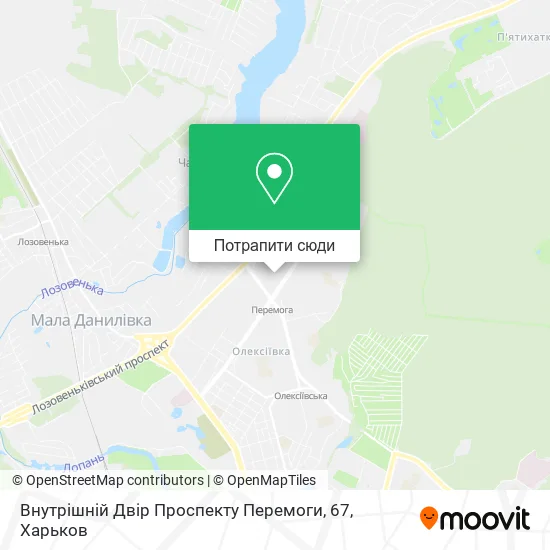 Карта Внутрішній Двір Проспекту Перемоги, 67