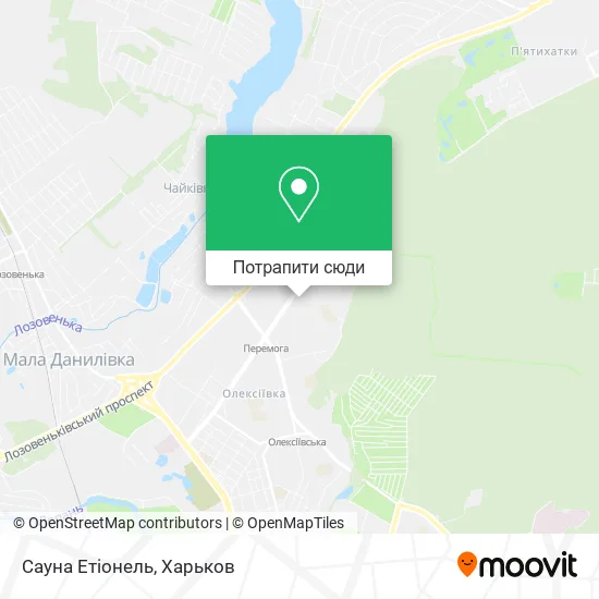 Карта Сауна Етіонель