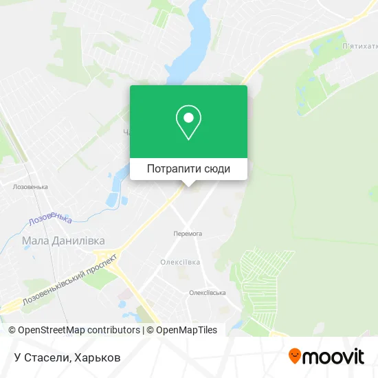 Карта У Стасели