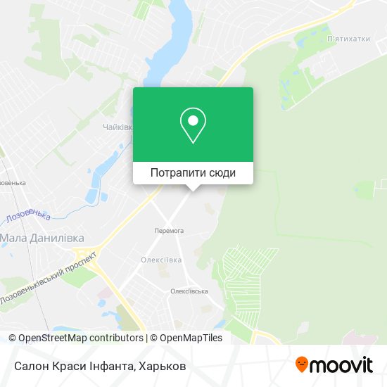 Карта Салон Краси Інфанта