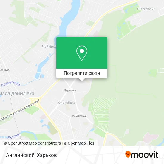 Карта Английский
