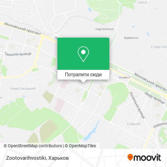 Карта Zootovarihvostiki