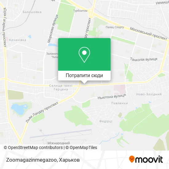 Карта Zoomagazinmegazoo