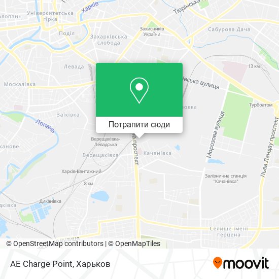 Карта AE Charge Point