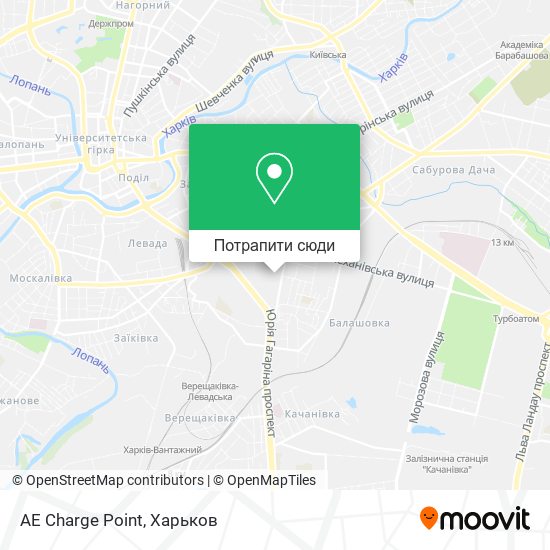 Карта AE Charge Point