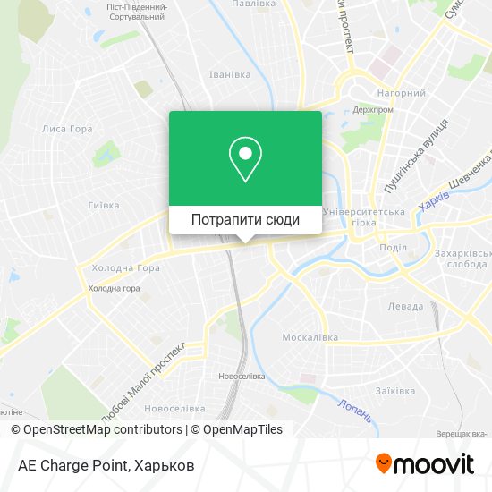 Карта AE Charge Point