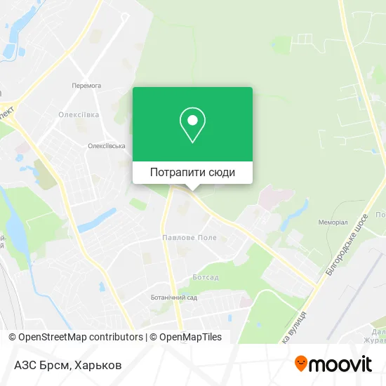 Карта АЗС Брсм