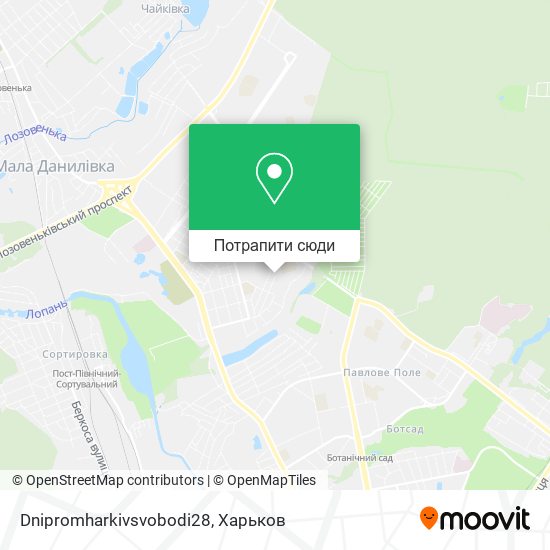 Карта Dnipromharkivsvobodi28