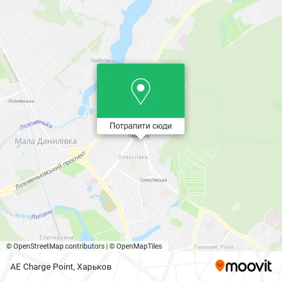 Карта AE Charge Point