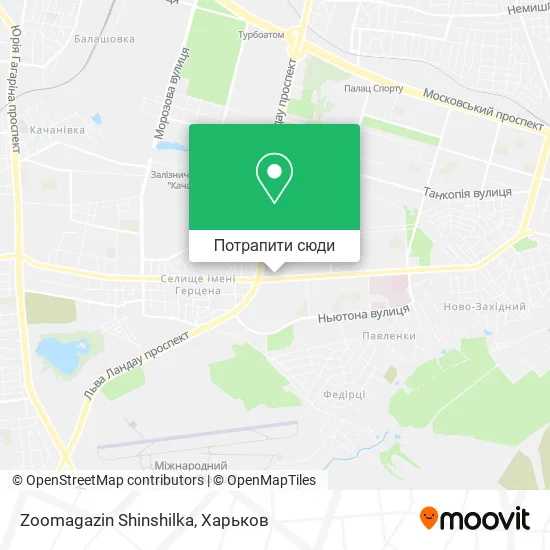 Карта Zoomagazin Shinshilka