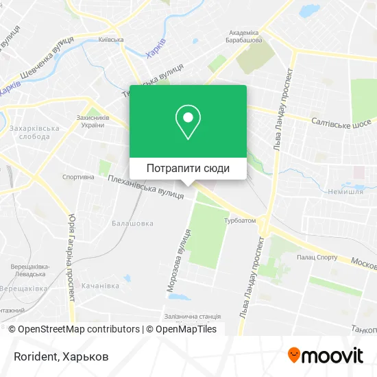 Карта Rorident