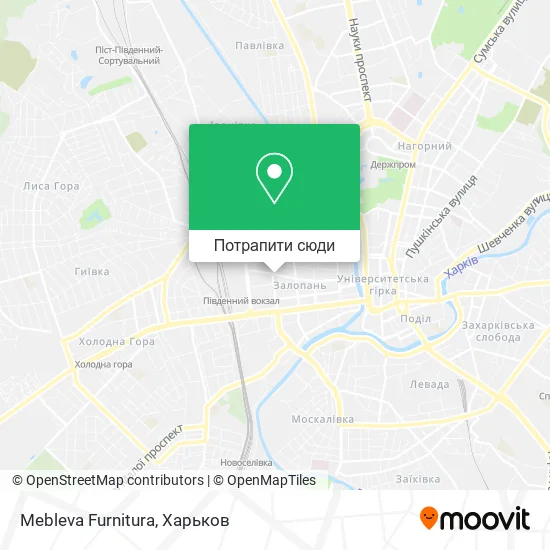 Карта Mebleva Furnitura