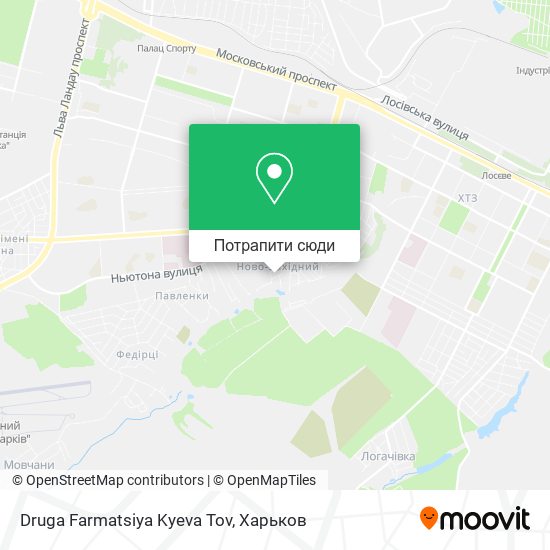 Карта Druga Farmatsiya Kyeva Tov