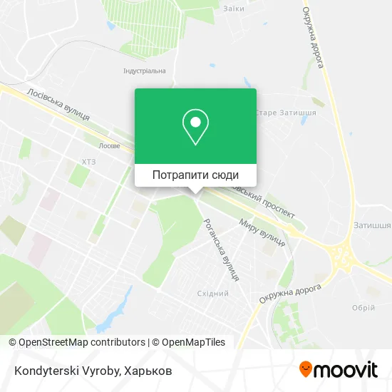 Карта Kondyterski Vyroby