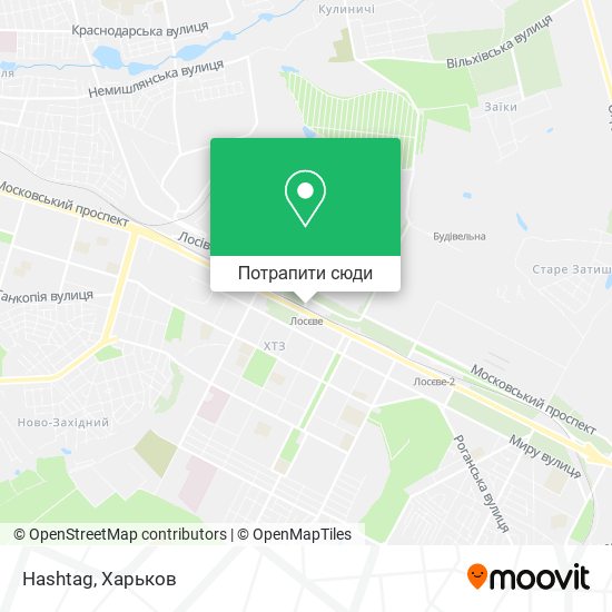Карта Hashtag