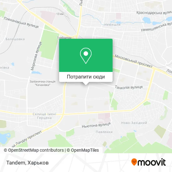 Карта Tandem