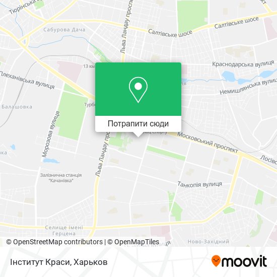 Карта Інститут Краси