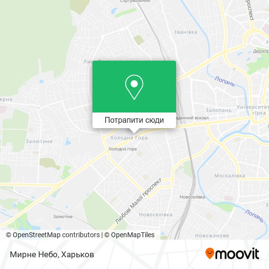 Карта Мирне Небо