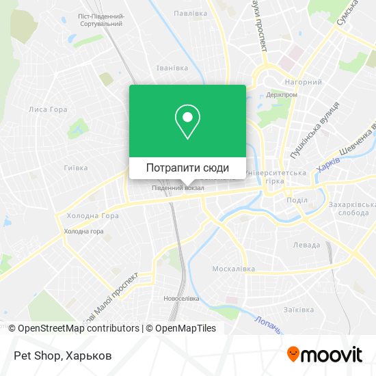 Карта Pet Shop