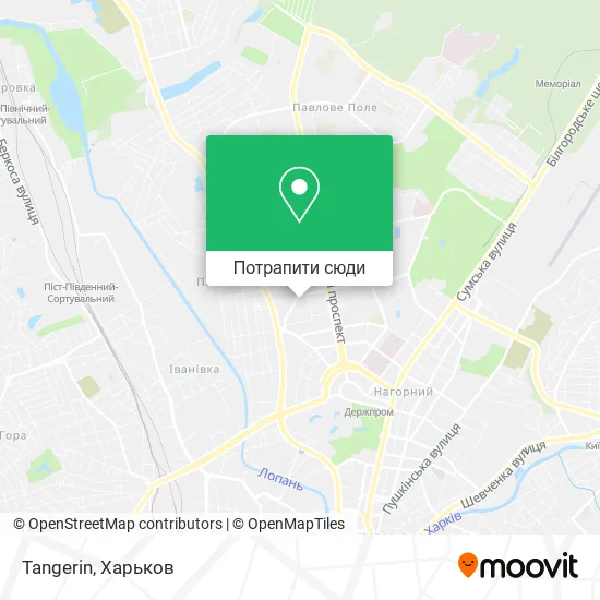 Карта Tangerin