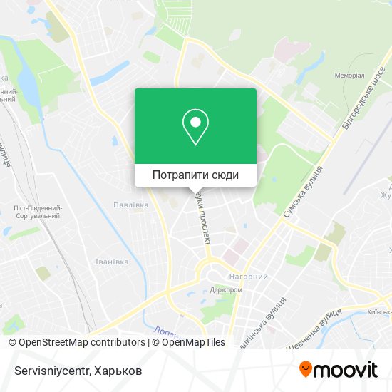 Карта Servisniycentr