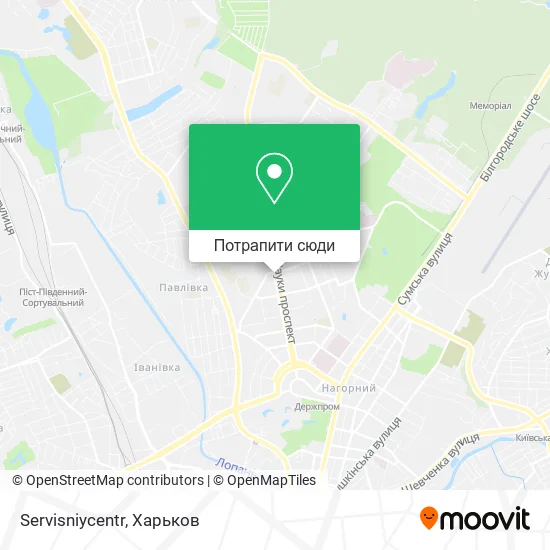 Карта Servisniycentr