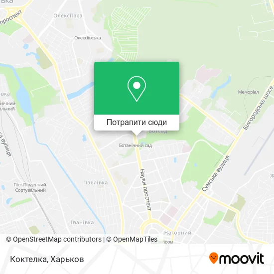 Карта Коктелка