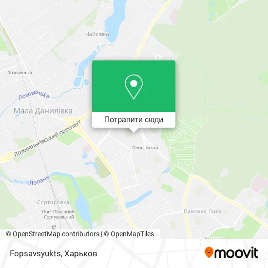 Карта Fopsavsyukts
