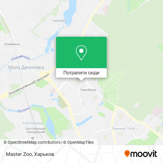 Карта Master Zoo