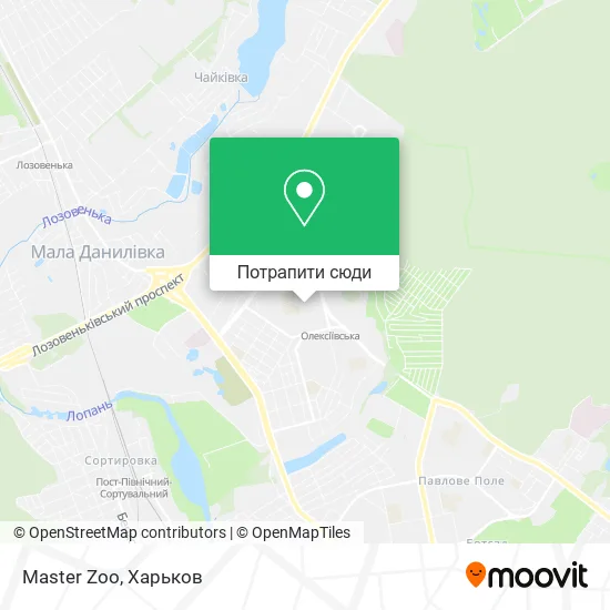 Карта Master Zoo