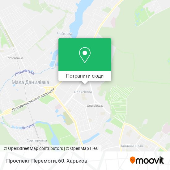 Карта Проспект Перемоги, 60