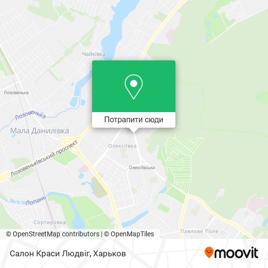 Карта Салон Краси Людвіг