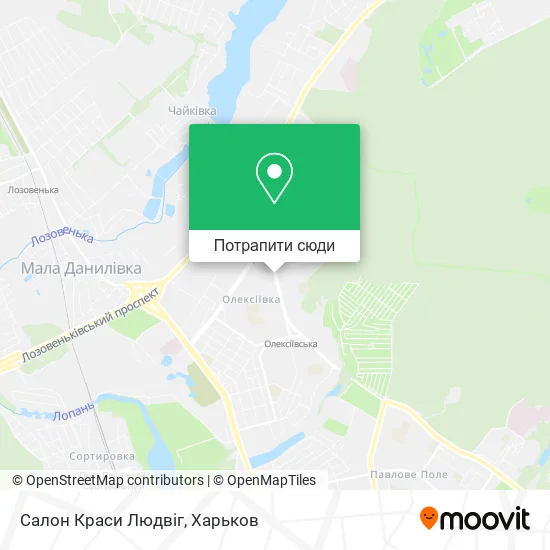 Карта Салон Краси Людвіг