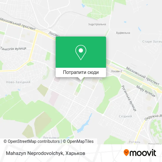 Карта Mahazyn Neprodovolchyk