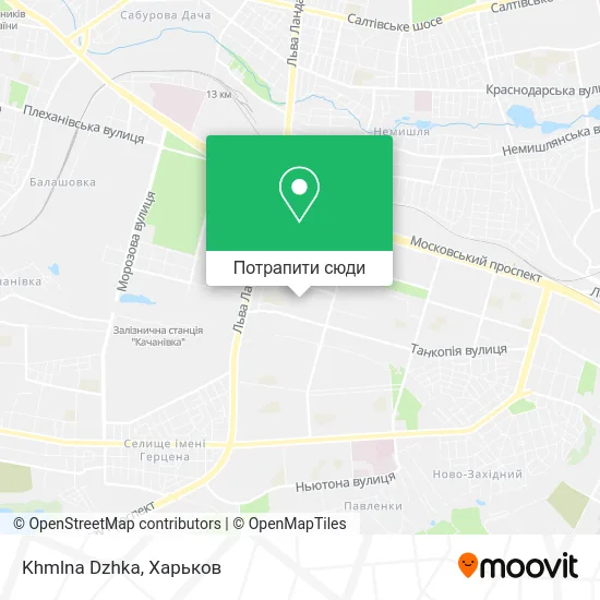 Карта Khmlna Dzhka