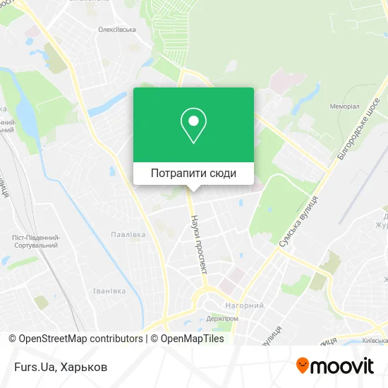 Карта Furs.Ua