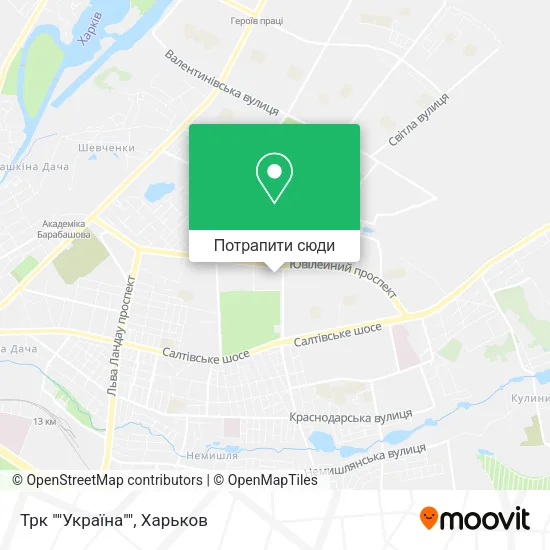 Карта Трк ""Україна""