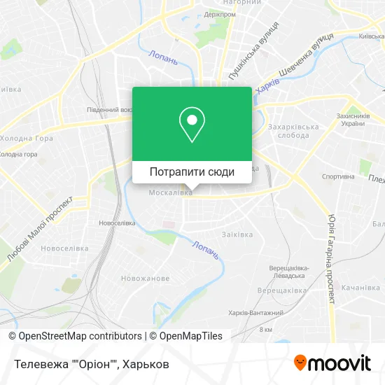 Карта Телевежа ""Оріон""