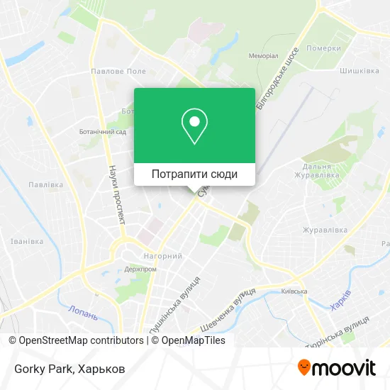 Карта Gorky Park