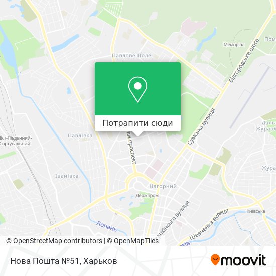 Карта Нова Пошта №51