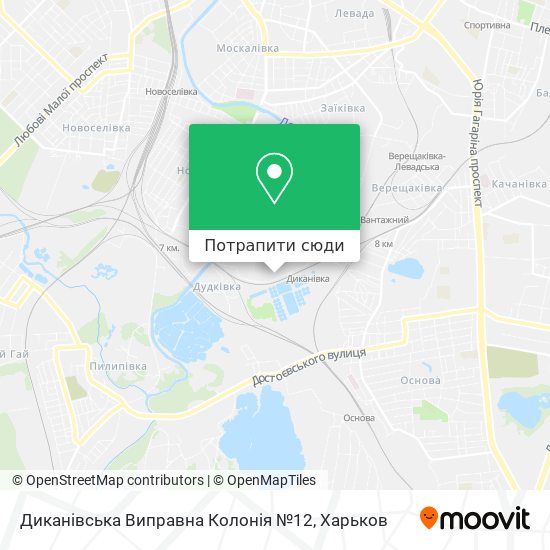 Карта Диканівська Виправна Колонія №12