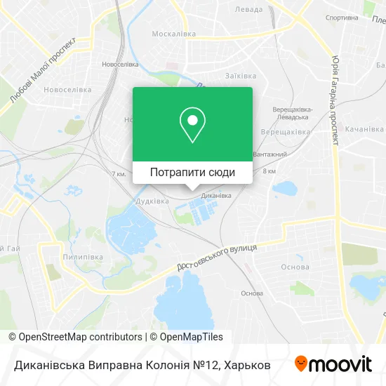 Карта Диканівська Виправна Колонія №12