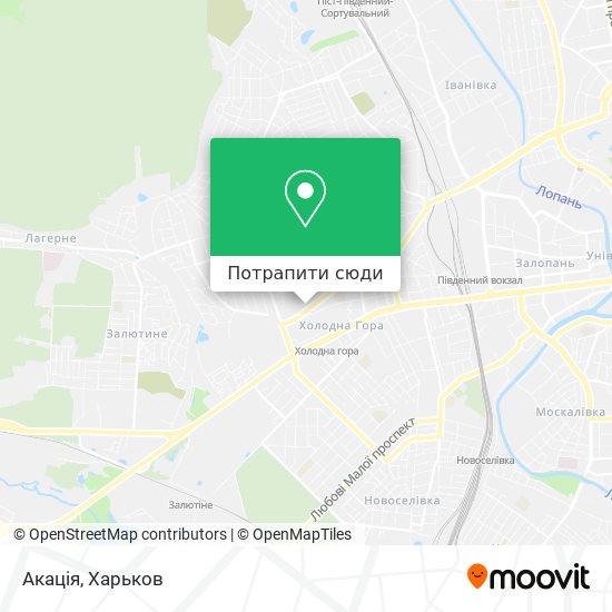 Карта Акація