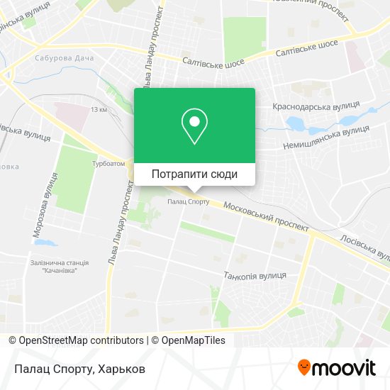 Карта Палац Спорту