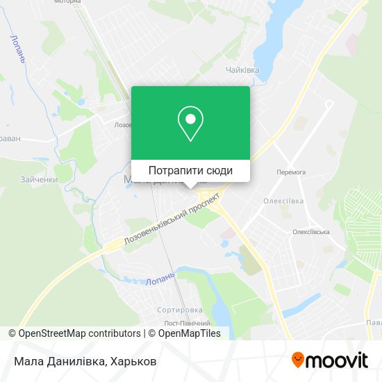 Карта Мала Данилівка