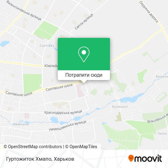Карта Гуртожиток Хмапо