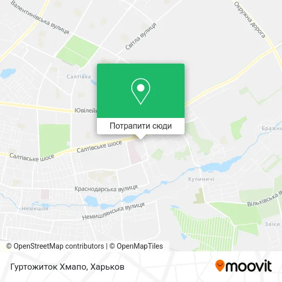 Карта Гуртожиток Хмапо