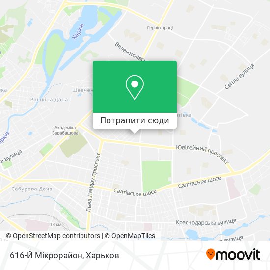 Карта 616-Й Мікрорайон