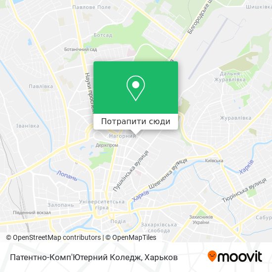 Карта Патентно-Комп'Ютерний Коледж