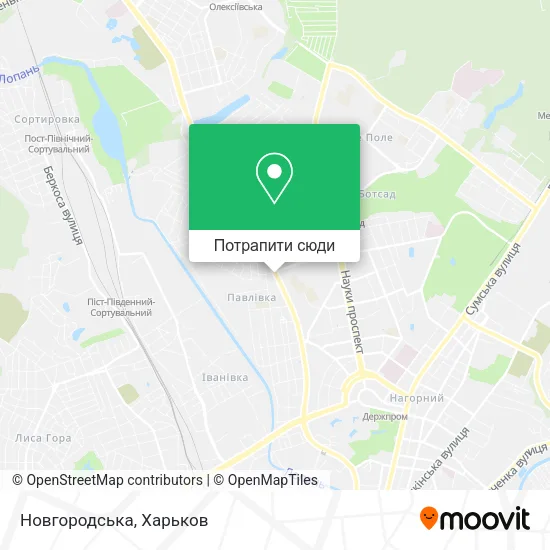 Карта Новгородська